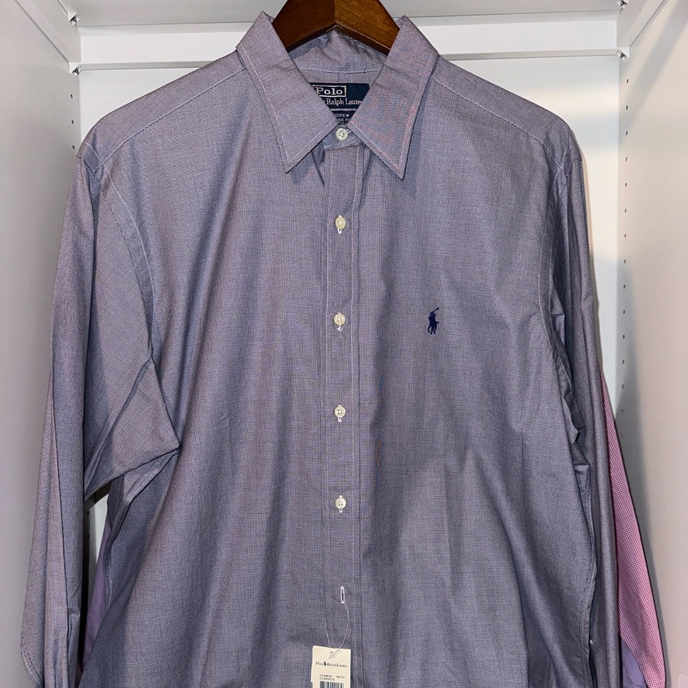NWT Ralph Lauren Andrew Classics Shirt size 16.5 - 32/33